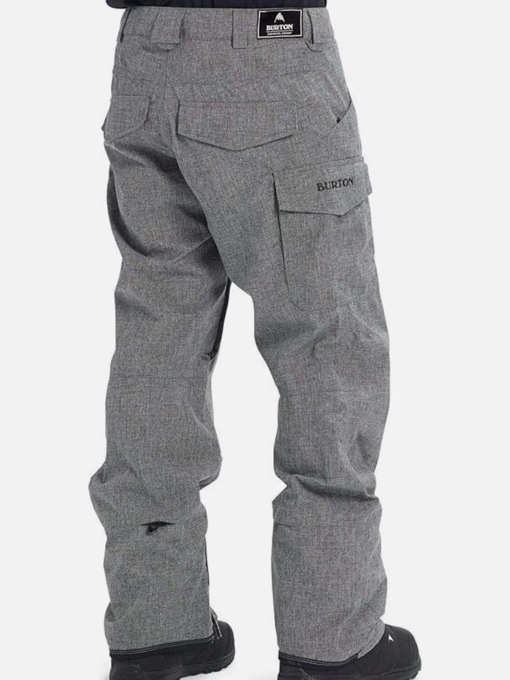 Burton Gray Men's Covert insulated Snow Pants Sz L like new - Picture 2 of 16